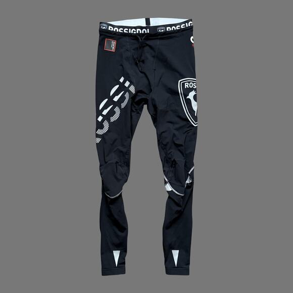 Rossignol Infini Compression Race Tights Men's Black/White Size XL NWT - Picture 1 of 7
